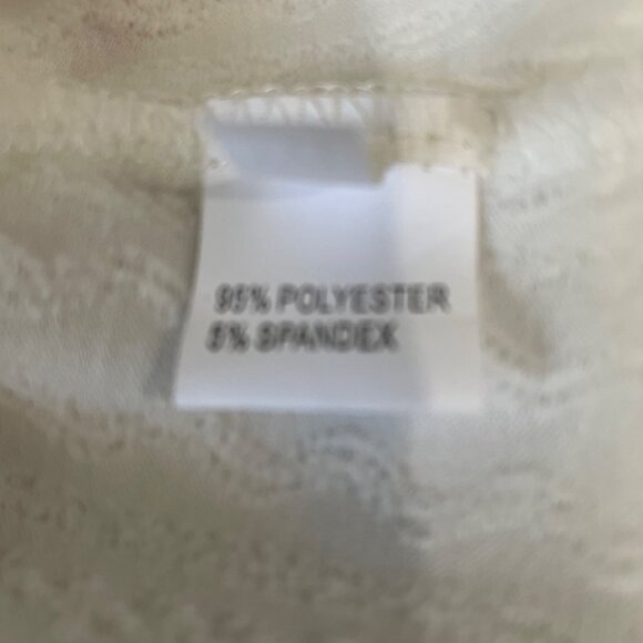 Unbranded White Textured Button-Down Top 2XL Rolled Sleeves Casual Office Comfy - Picture 9 of 9